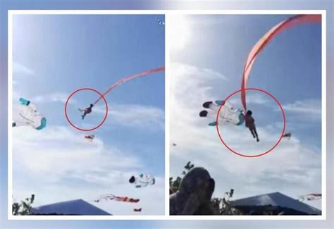3-yr-old lifted high into air after getting caught in kite tail in Taiwan