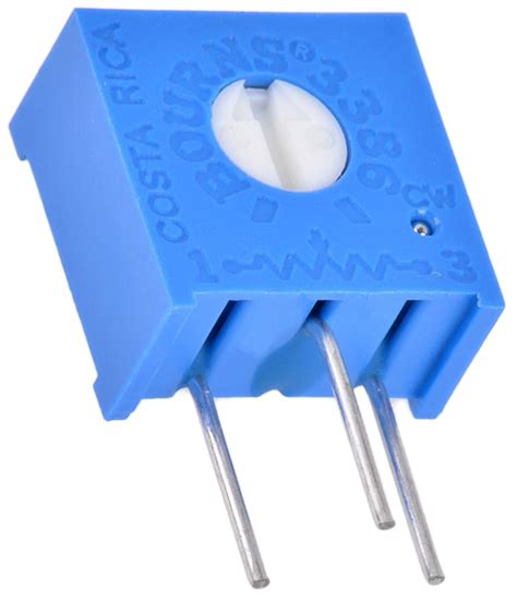 3386H-1-222LF Bourns | 2.2kΩ, Through Hole Trimmer Potentiometer 0.5W ...