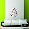 Decor Villa Vinyl Self Adhesive Ganesh ji Decal Wall Sticker for Living ...