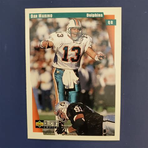 1997 UPPER DECK COLLECTOR'S CHOICE "DAN MARINO" FOOTBALL CARD #457 LOOK ...