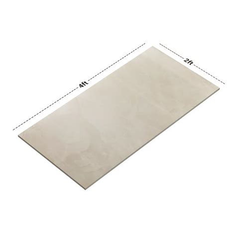 Dimension image of TL 00677 Cloudy White Glossy Finish 4 ft x 2 ft ...