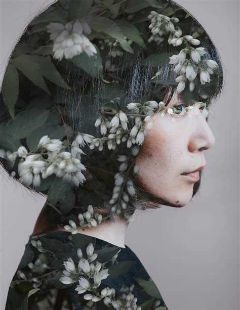 White flowers on Behance