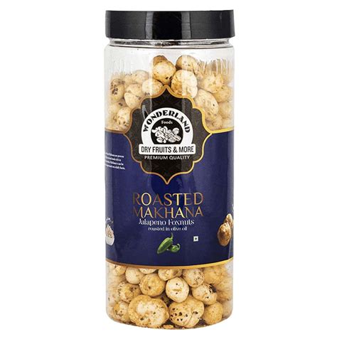 Wonderland Foods 100g Jalapeno Makhana (Foxnut) Jar