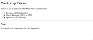 Image result for How to Print Horizontal Line in a Table Using HTML