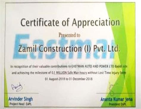 Rewards & Certifications | Zamil Steel Buildings India