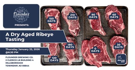 A Dry Aged Ribeye Tasting @ Flounder Brewing Co., Flounder Brewing Co ...