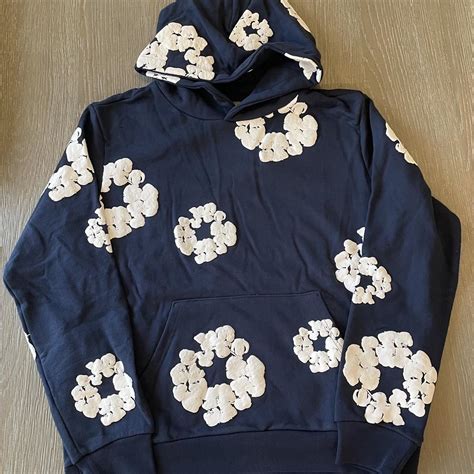 Denim Tears hoodie (navy blue) Mens S Never worn - Depop