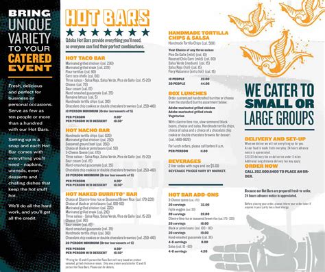 Printable Qdoba Menu