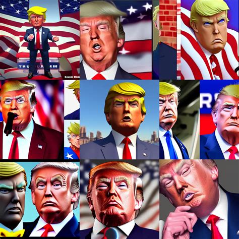 donald trump in the style of jojo anime unreal 5 | Stable Diffusion ...