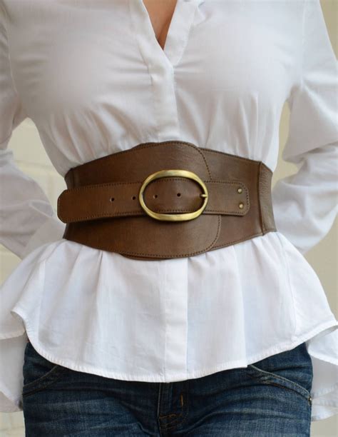 Wide Corset Belt Leather Corset Belt Womens Leather Belt Plus | Etsy ...