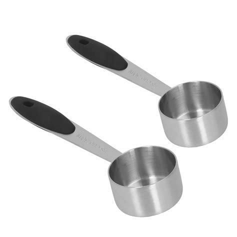 2 Pieces Stainless Steel Coffee Spoon,Silicone Steel Spoon Measuring ...