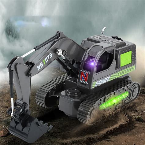 Buy RC Excavator Kids Toys, 3 in Construction Truck Metal Shovel and ...