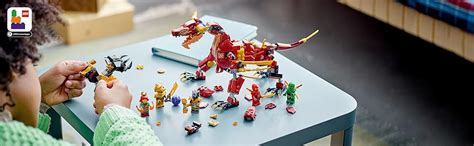 LEGO NINJAGO Heatwave Transforming Lava Dragon 71793 Building Toy Set