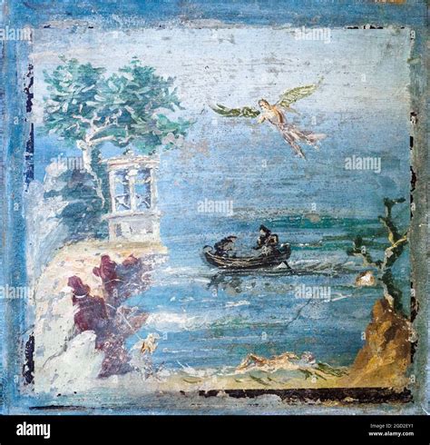 Fall of Icarus While Dedalus is still flying, the body of his son Icarus lies on the ground in a ...