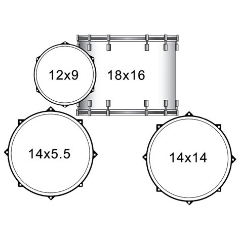 Sawtooth Command Series 4-Piece Drum Set Shell Pack with 18" Bass Drum ...