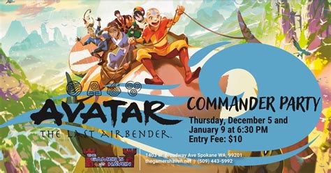 Avatar: The Last Airbender Commander Party, 1403 W Broadway Ave Suite ...