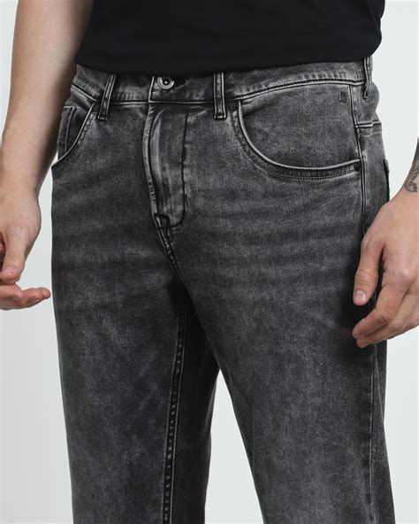 Buy Charcoal Skinny Fit Jeans Online at Muftijeans