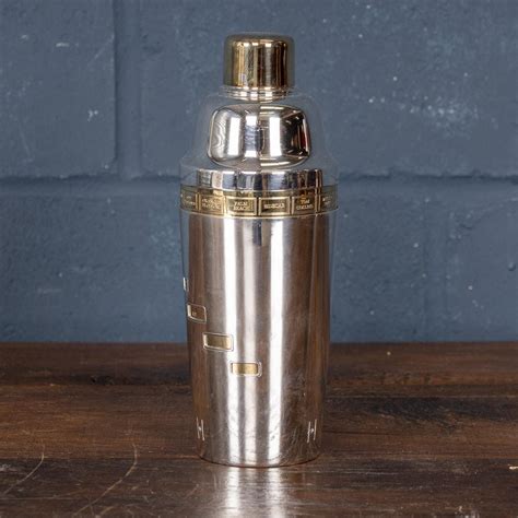20th Century Continental "Recipe" Cocktail Shaker For Sale at 1stDibs