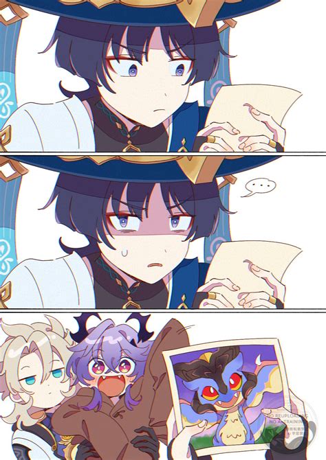 scaramouche, wanderer, albedo, mini durin, and durin (genshin impact ...