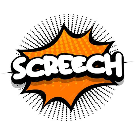 Векторная иллюстрация пузыря комиксов Screech | Бесплатно векторы