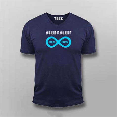 DevOps Mantra T-Shirt - You Build It, You Run It - TEEZ.in