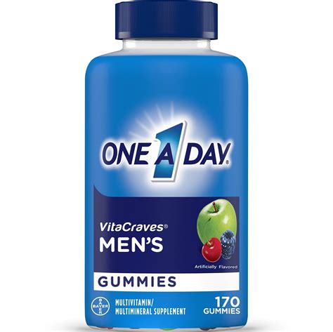 One A Day Men's Gummy Multivitamin, Multivitamins for Men, 170 Count ...