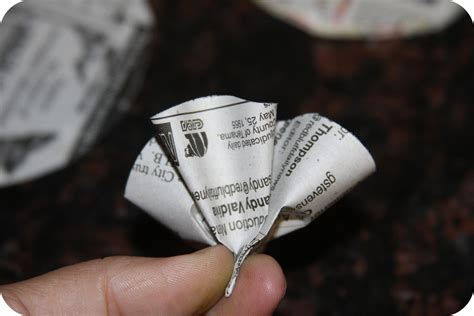 Image result for Newspaper Flower Tutorial
