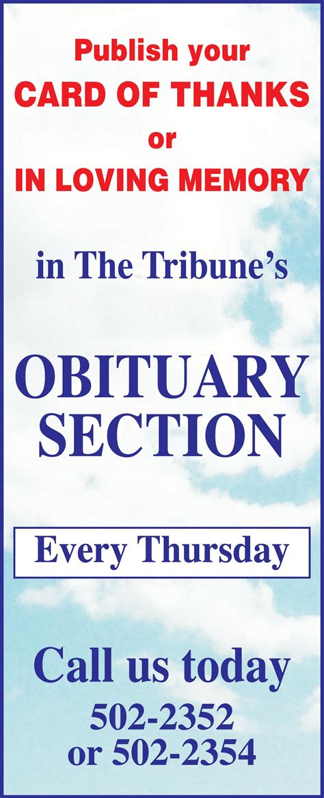 06222023 OBITUARIES by tribune242 - Issuu