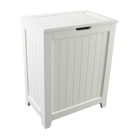 Laundry Hamper With Lid Wood Clothes Storage B