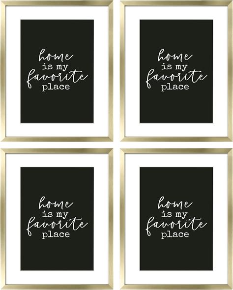 Buy ArtbyHannah 4 Pack 12x16 Wood Modern Gold Picture Frame Collage ...