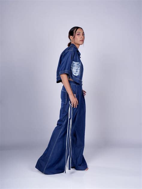 DARK BLUE DENIM CO-ORD SET | DIKSHA KHANNA