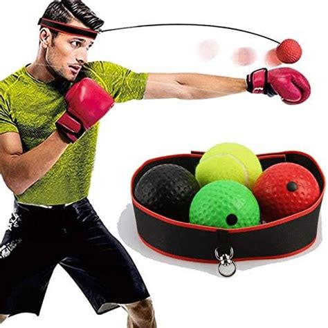 Boxing Reflex Ball Set 4 Difficulty Levels Punching Ball Reflex Balls ...