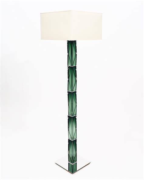 Murano Glass Green Floor Lamp For Sale at 1stDibs