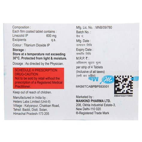 Buy Lizoforce-600 Tablet online | Uses, Side Effects, Price and ...