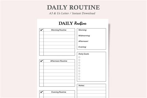 Image result for Daily Routine Planner