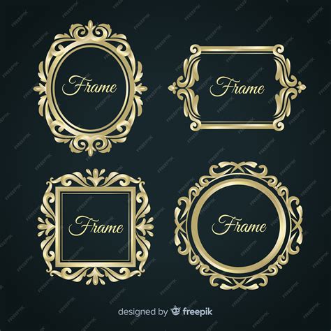 Vintage frame business collection template | Premium Vector
