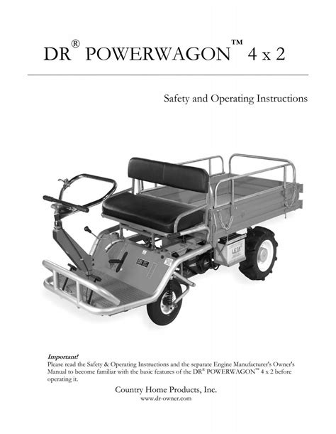 DR POWERWAGON 4 x 2 - DR Power Equipment
