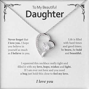 Buy Shinerose Daughter Forever Love Necklace From Parents, Daughter ...