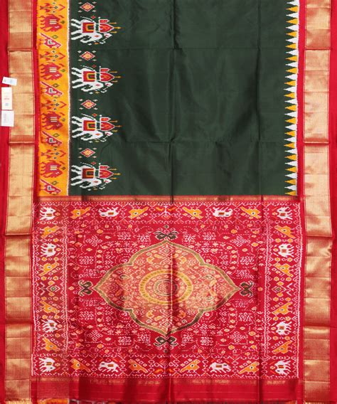 Sacramento green color handloom rajkot silk saree – TGSCO Handlooms