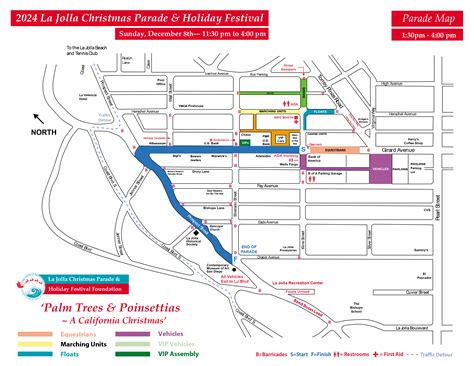2024 La Jolla Parade Map | Sons of the American Revolution