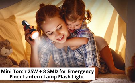 Pick Ur Needs® Long Range Mini Torch 25W + 8 SMD for Emergency Search ...