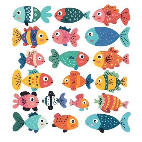 Ilustração de peixes marinhos ícone isolado água natureza animal oceano ...