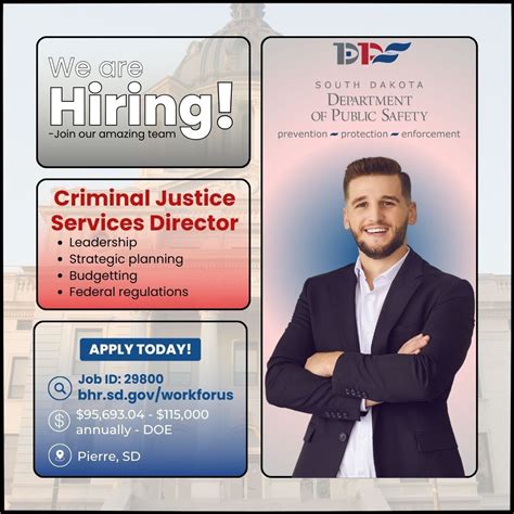 #southdakota #workforus #hiring #publicsafety #applynow | State of South Dakota