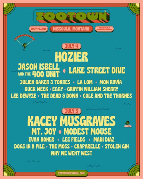 2025 Zootown Festival - Friday at Missoula County Fairgrounds, Missoula ...