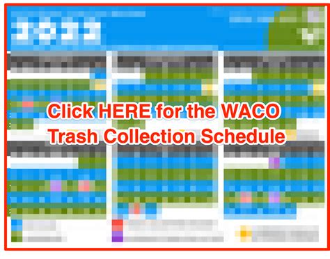 Waste Pickup Schedule 的图像结果