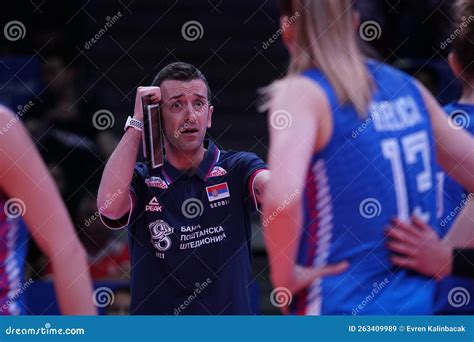 Serbia Vs Netherlands VNL Pool Match Editorial Stock Image - Image of ...