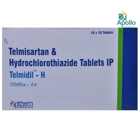 Telmidil-H Tablet | Uses, Side Effects, Price | Apollo Pharmacy
