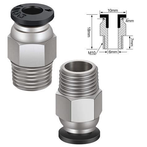 Zeelo PC4-M6 Pneumatic Fitting Push to Connect + India | Ubuy