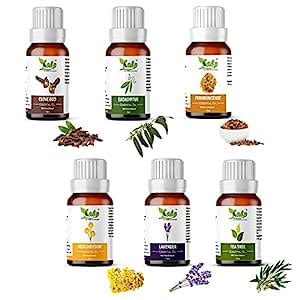 Kalp® Pack of 6 essential oils -15 ML EACH(90ml total) /Clove Bud Oil ...
