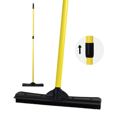 FURemover Original Pet Hair Rubber Broom with Squeegee, with 58 ...